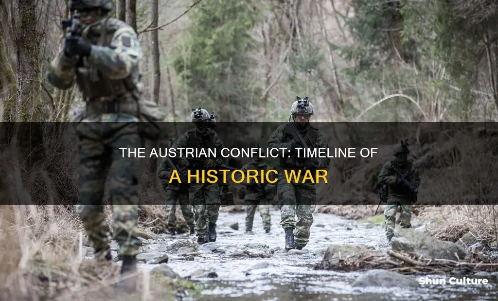 when did the war against austria occur