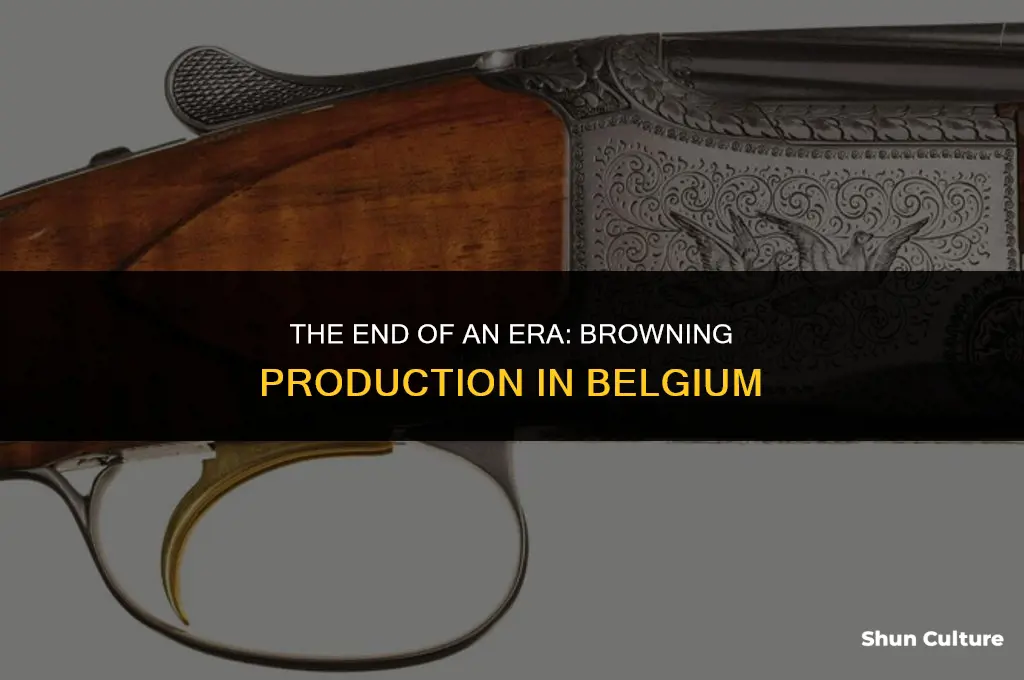when did they stop making browning in belgium