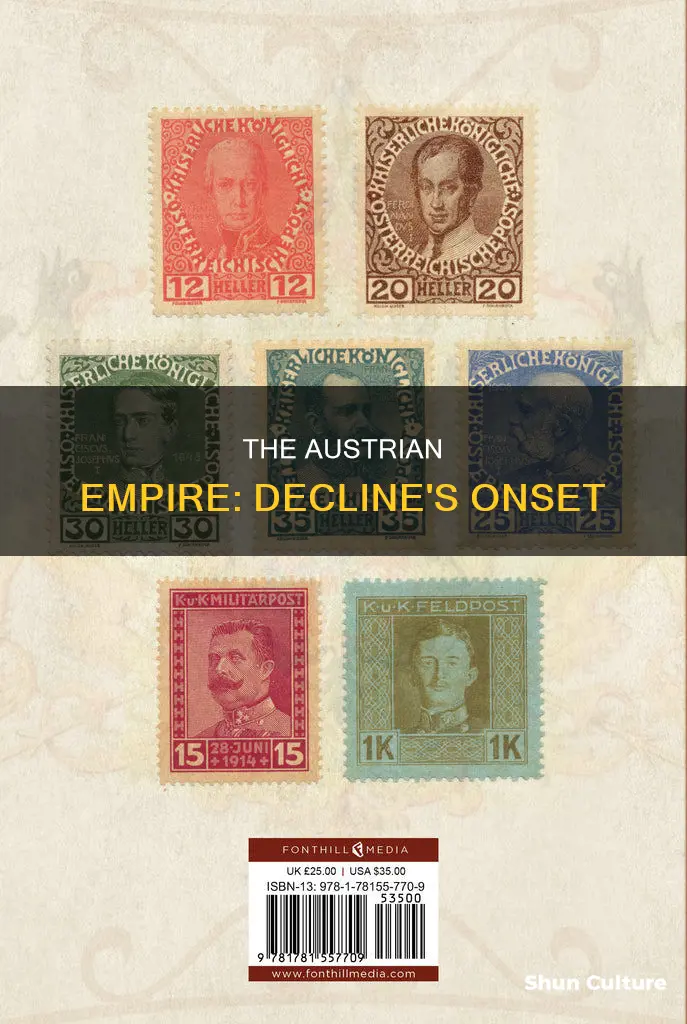 when did thr austrian empire start its delcine