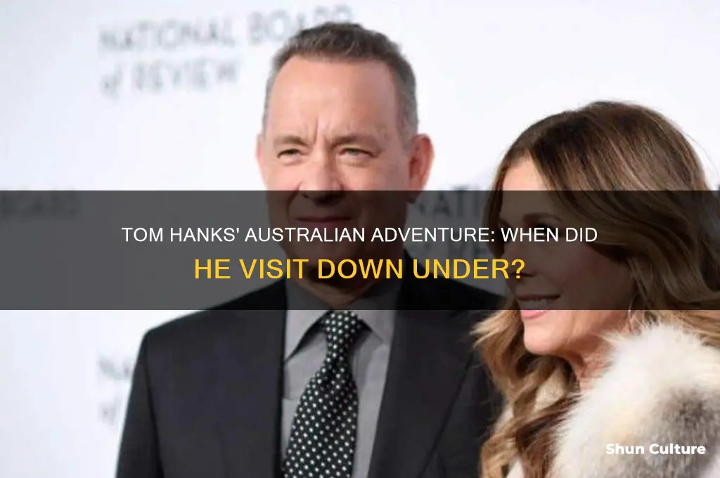 when did tom hanks go to australia
