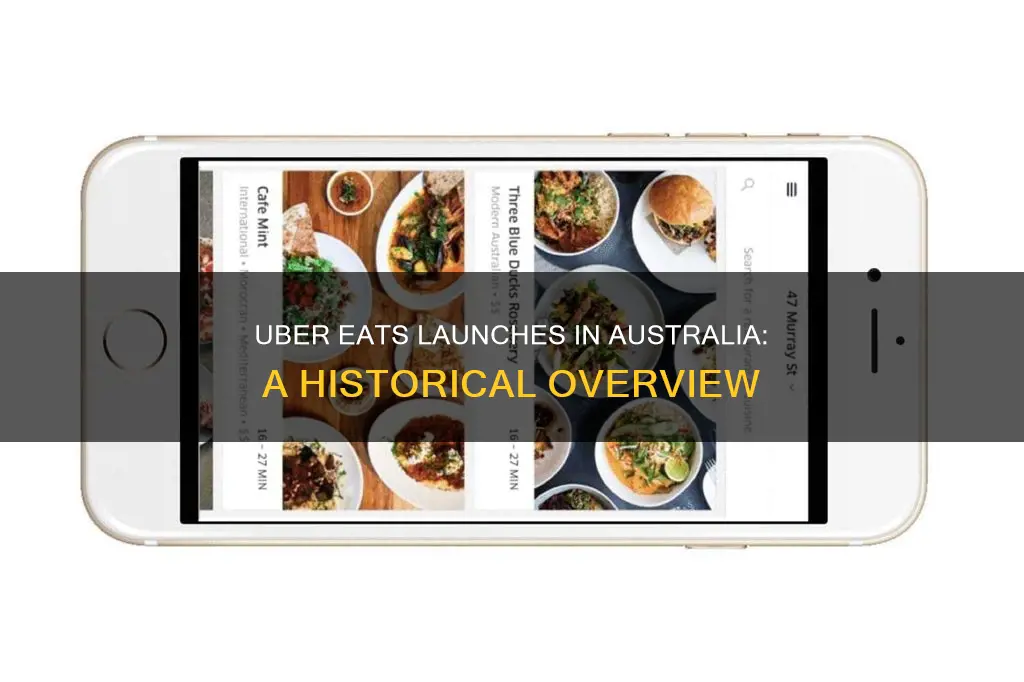 when did uber eats launch in australia