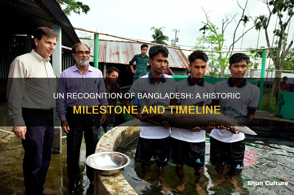 when did un recognize bangladesh