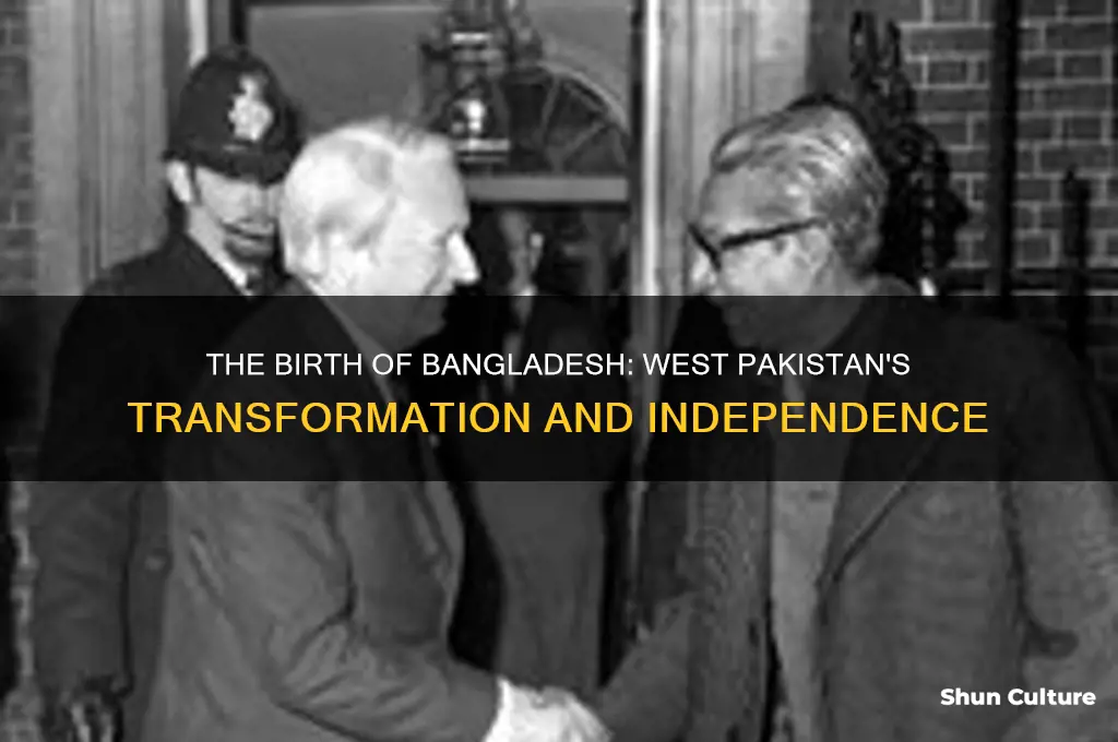 when did west pakistan became bangladesh