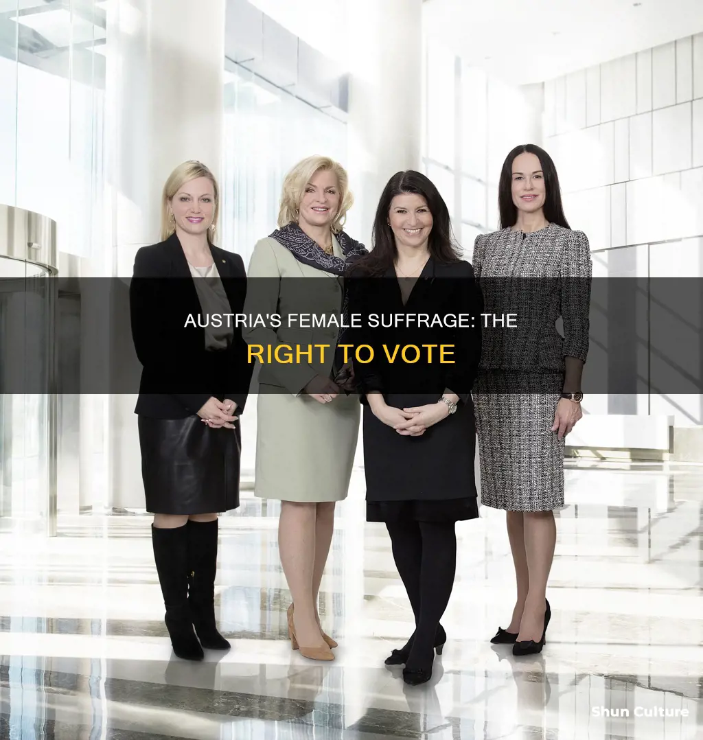 when did women gain voting right in austria