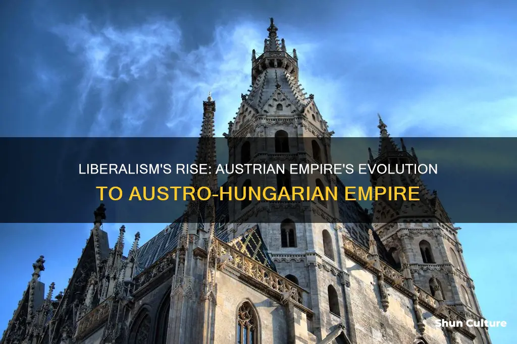 when didthe austrian empire becomes the more liberal austro-hungarian empire