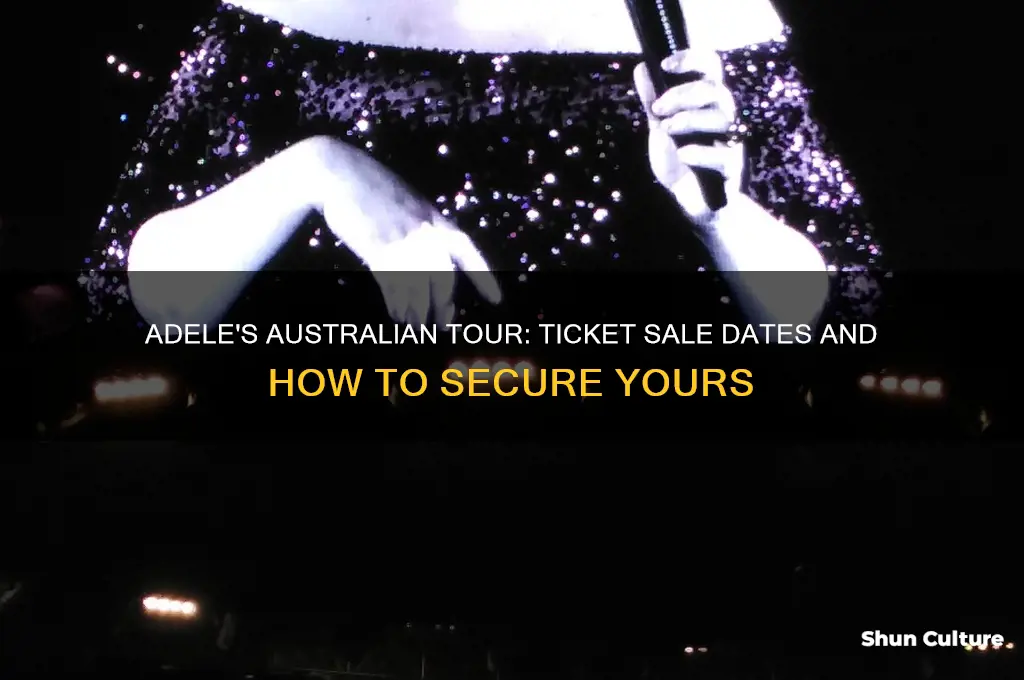 when do adele tickets go on sale australia