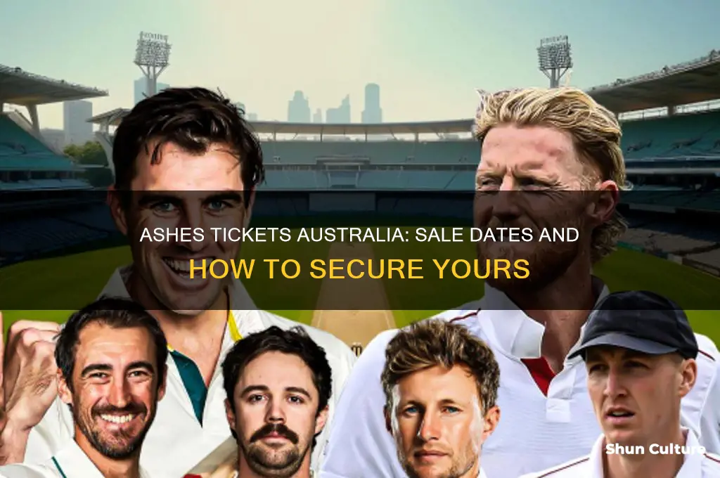 when do ashes tickets go on sale in australia