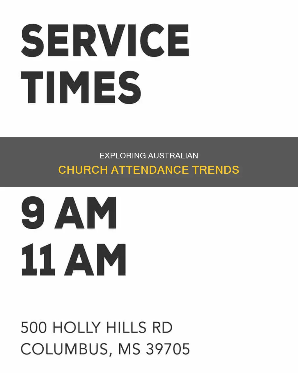 when do australian people go to church