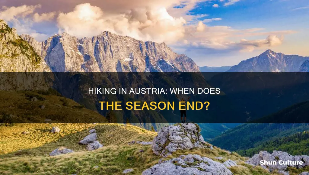when do austrian hiking season end
