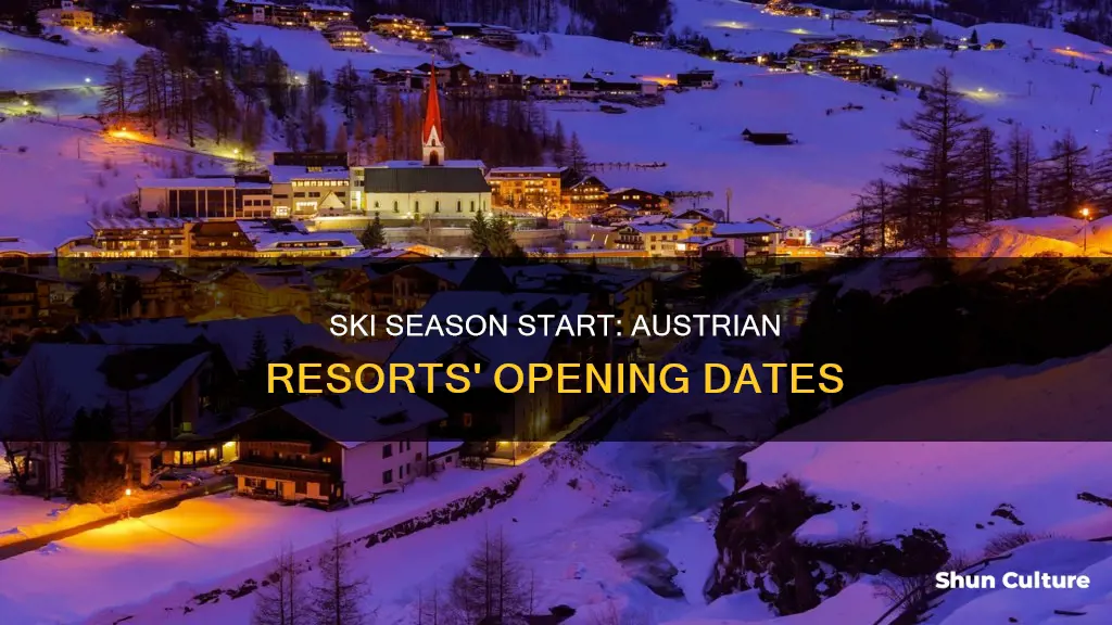 when do austrian ski resorts open