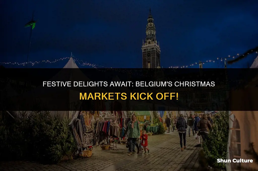 when do belgium christmas markets start