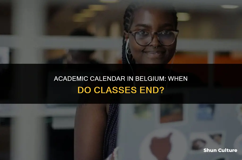 when do classes in belgium end
