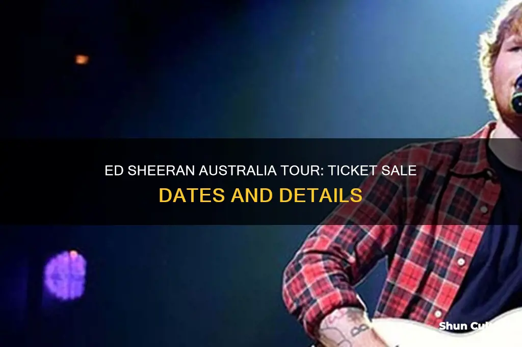 when do ed sheeran tickets go on sale in australia