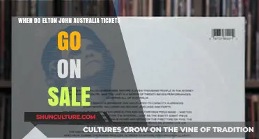 Elton John Australia Tour: Ticket Sale Dates Revealed