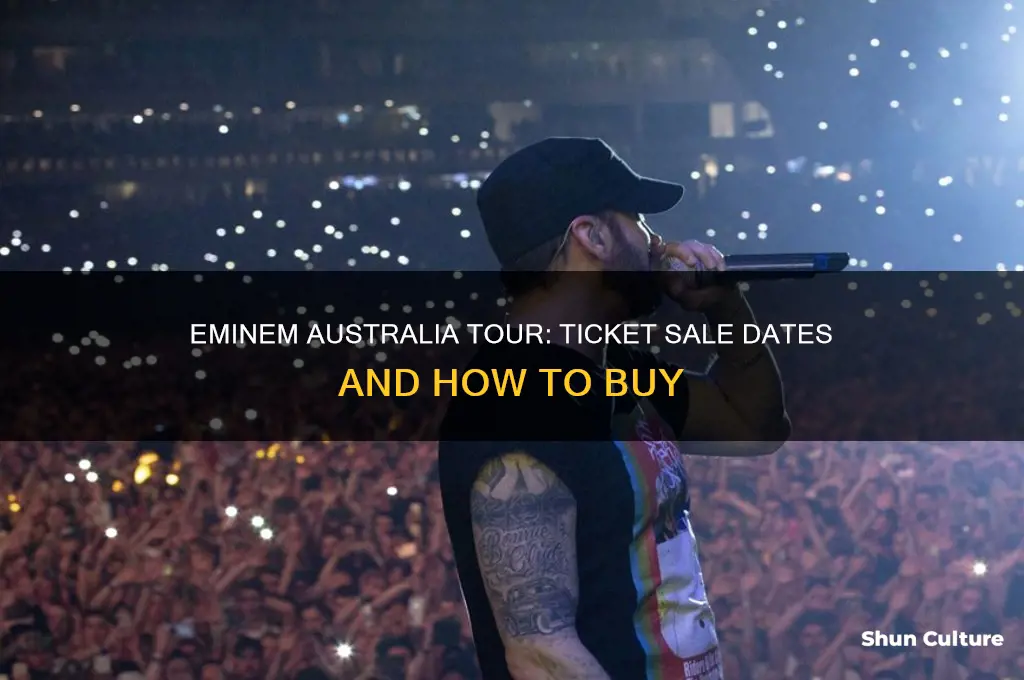 when do eminem tickets go on sale australia