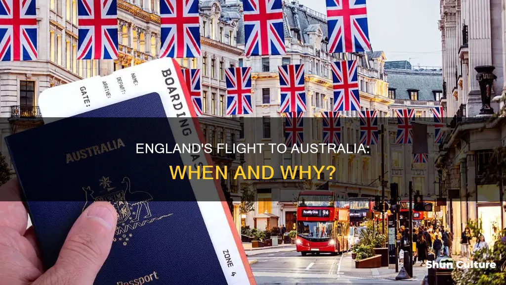 when do england fly to australia