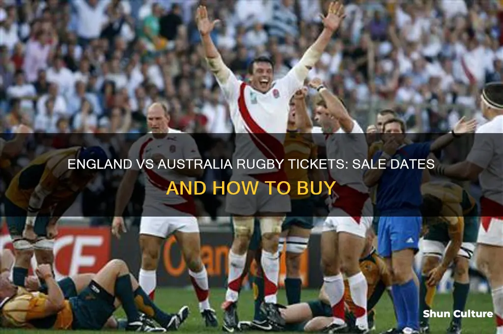 when do england v australia rugby tickets go on sale