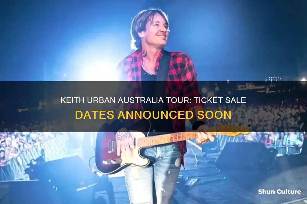 when do keith urban tickets go on sale australia