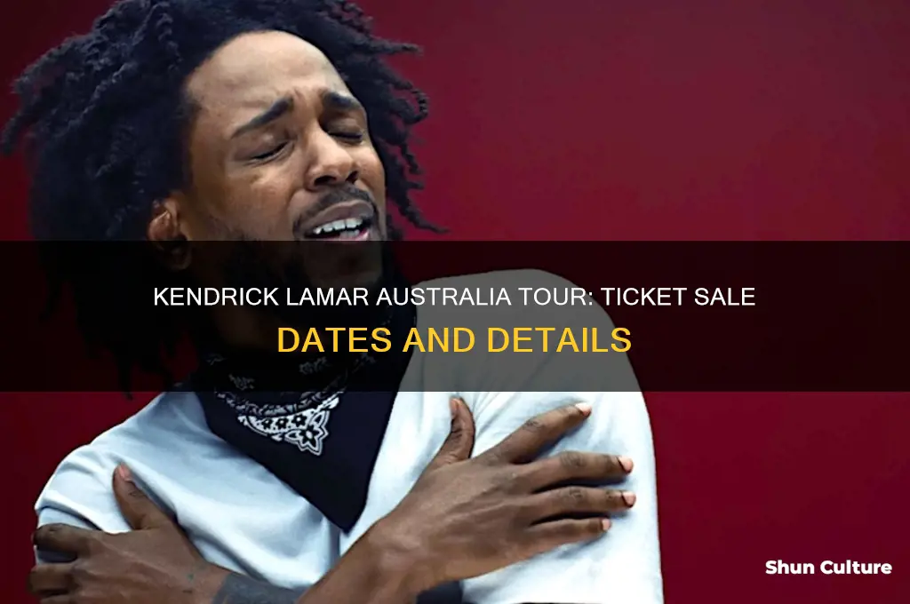 when do kendrick lamar tickets go on sale australia