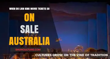 Lion King Movie Tickets Australia: Sale Dates and Details