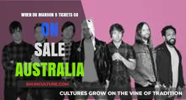 Maroon 5 Australia Tour: Ticket Sale Dates and Details Revealed