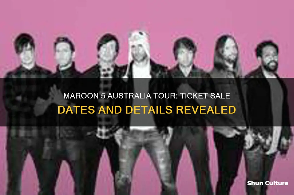 when do maroon 5 tickets go on sale australia