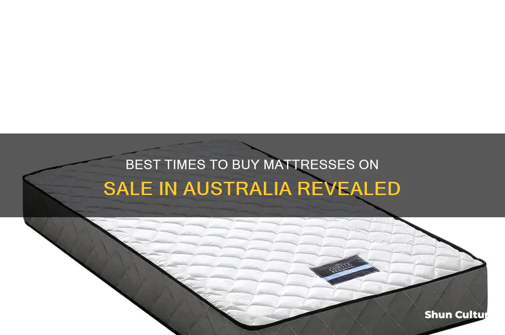 when do mattresses go on sale australia