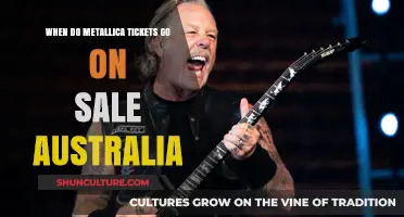 Metallica Australia Tour: Ticket Sale Dates and How to Buy
