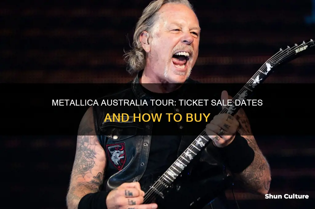 when do metallica tickets go on sale australia