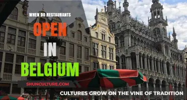 Exploring Belgium's Culinary Scene: A Guide to Restaurant Opening Hours
