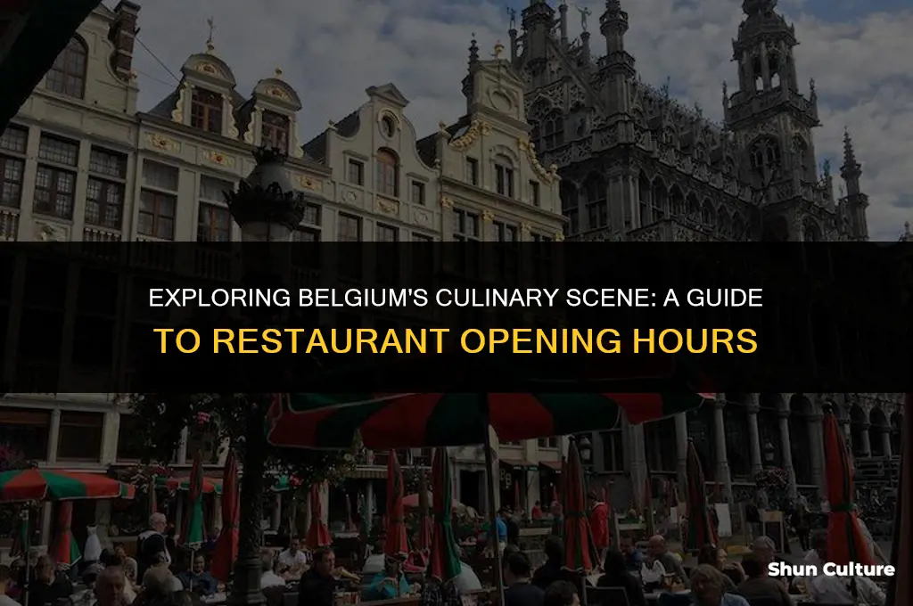 when do restaurants open in belgium