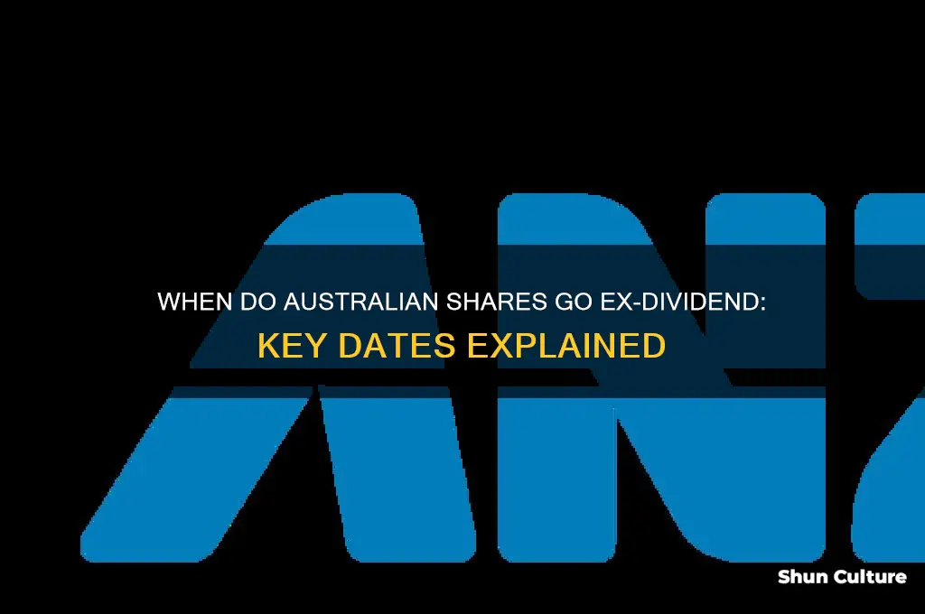 when do shares go ex dividend australia