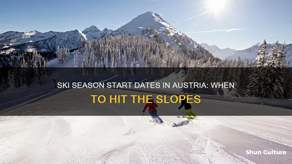 when do ski resorts open in austria
