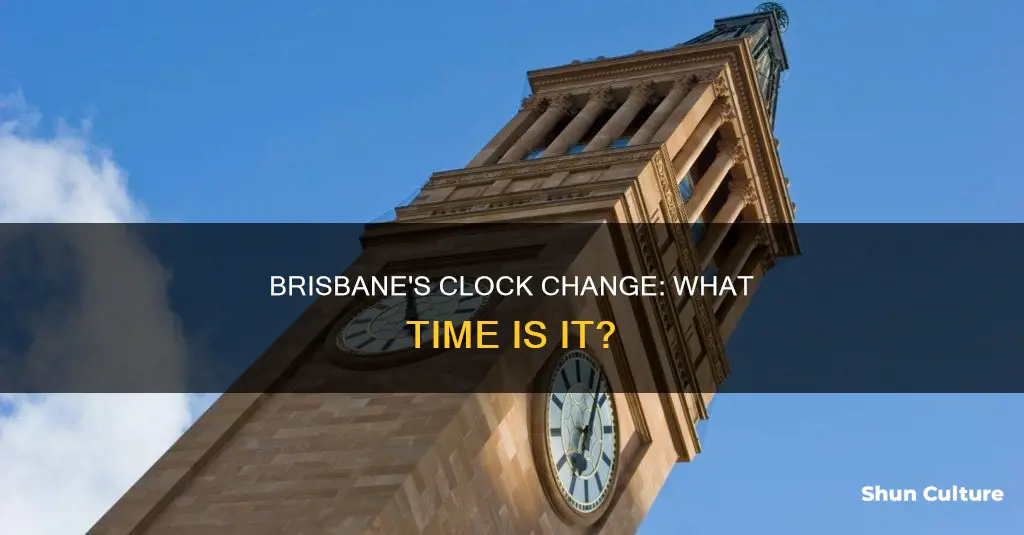 when do the clocks change in australia brisbane