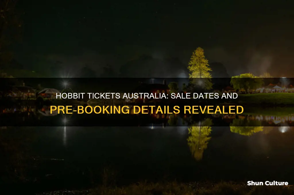 when do the hobbit tickets go on sale in australia