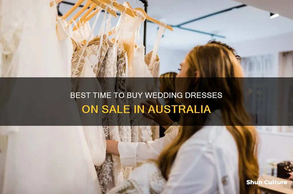 when do wedding dresses go on sale australia