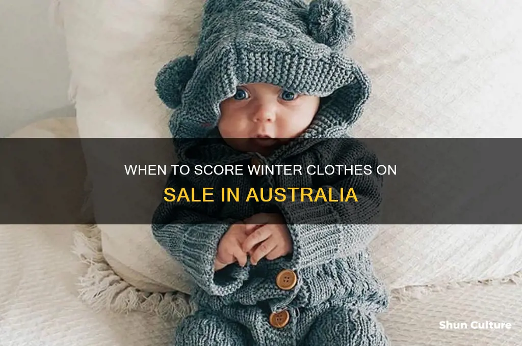 when do winter clothes go on sale in australia