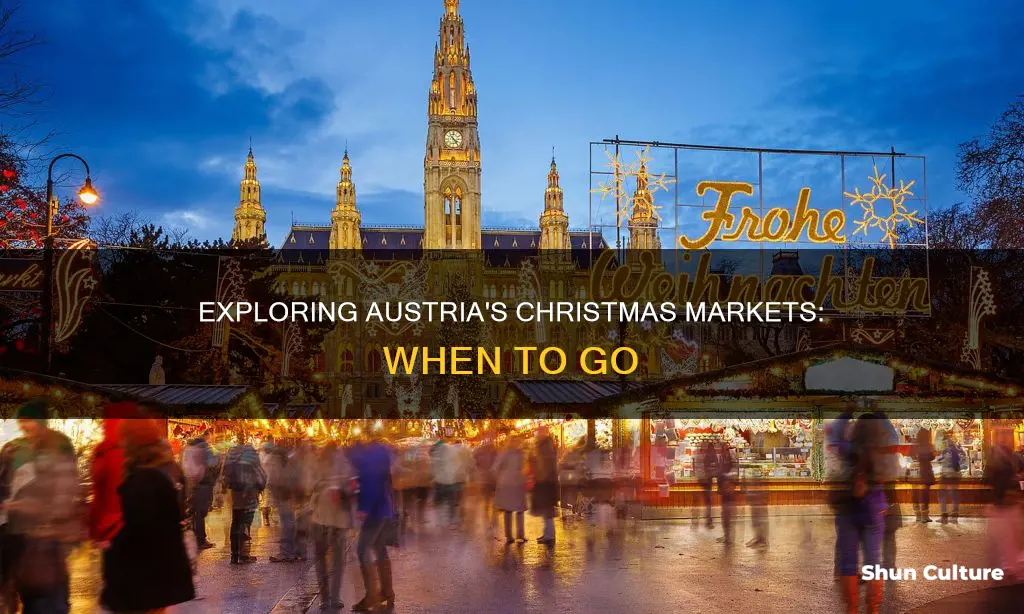 when do xmas markets start in austria