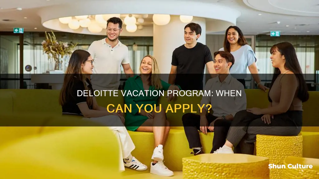 when do you find out deloitte vacation program australia