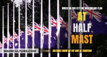 Honoring the Dead: Australian Flag at Half-Mast