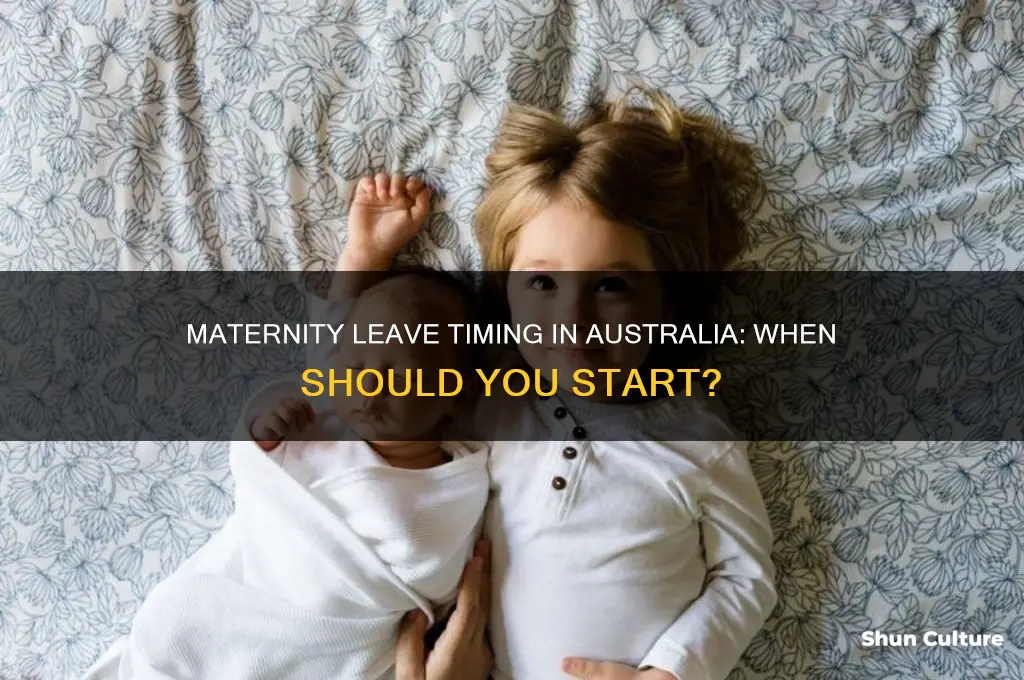 when do you go on maternity leave australia
