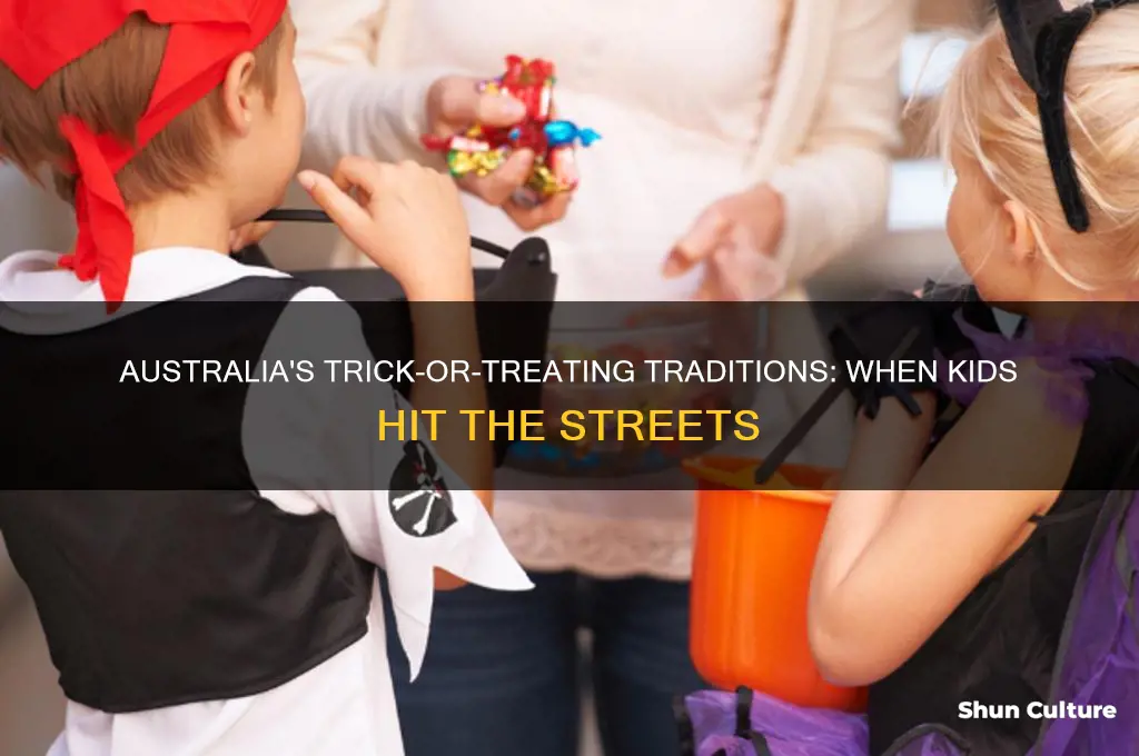when do you go trick or treating in australia