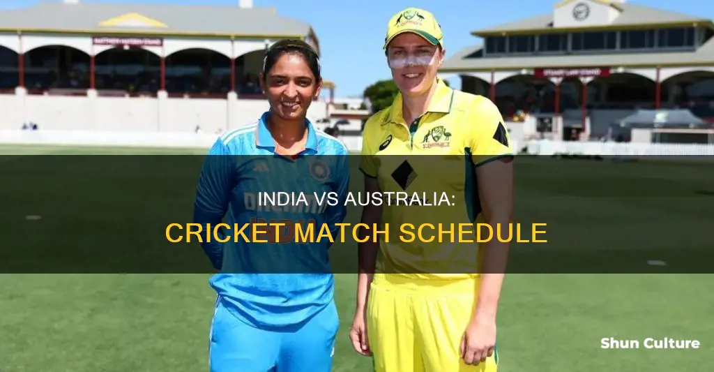 when does australia play india in cricket