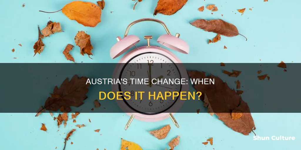 when does austria change time