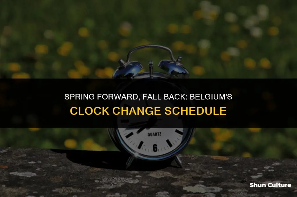 when does belgium change clocks