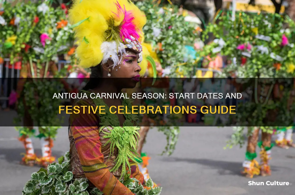 when does carnival season start in antigua