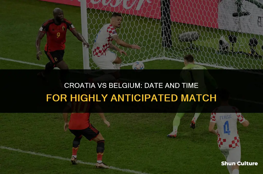when does croatia play belgium