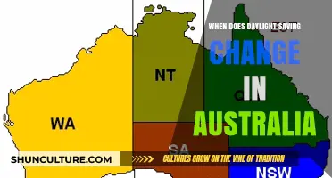Daylight Saving Time Switches in Australia