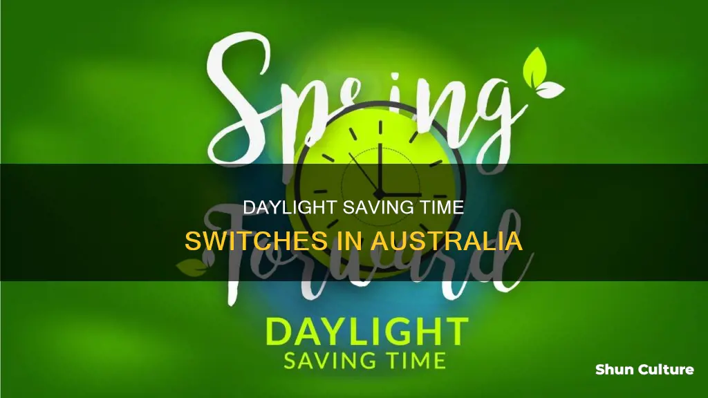 when does daylight saving change in australia