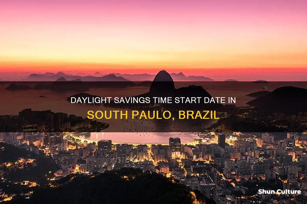 when does daylight savings time begin in south paulo brazil